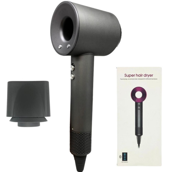 Фен для волосся Super Hair Dryer з функцією швидкого сушіння та насадкою концентратор