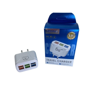 Адаптер питания TRAVEL CHARGER сетевой 3.1А быстрая зарядка на 6 usb с подсветкой