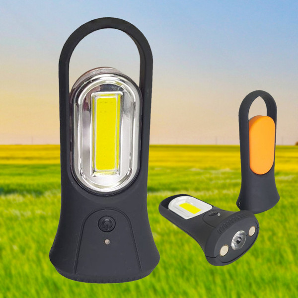 Фонарь ручной  аккумуляторный на магните COB LED 0710 светодиодный фонарик с usb-зарядкой переносной