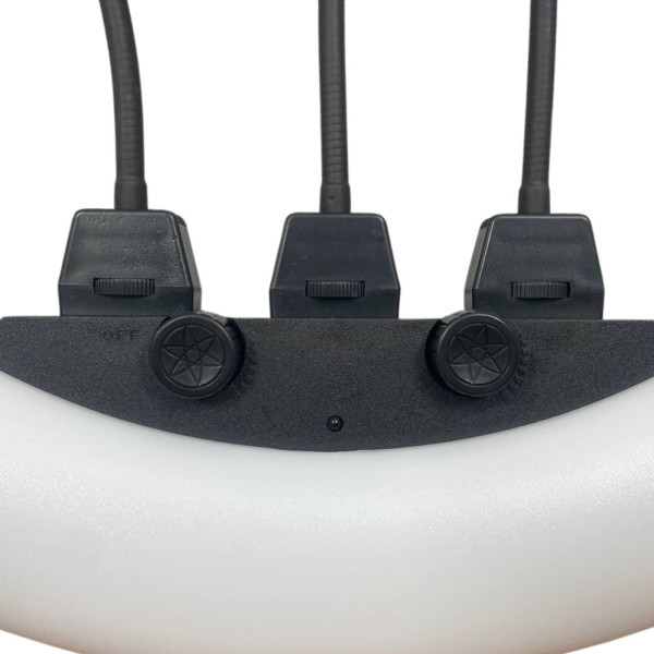 Кольцевая светодиодная лампа 55 см SLP-G63 с пультом сумкой и 3 держателями LED лампа для фото и видеосъёмки Кольцевая светодиодная лампа 55 см SLP-G63 с пультом сумкой и 3 держателями LED лампа для фото и видеосъёмки
