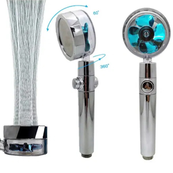 Лейка душевая с уникальным рисунком воды и турбонадувом Turbocharged shower 360 градусов верхний душ для ванно Лейка душевая с уникальным рисунком воды и турбонадувом Turbocharged shower 360 градусов верхний душ для ванно