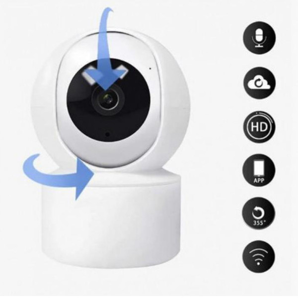 Беспроводная поворотная IP камера WiFi Care Cam для видеонаблюдения дома с датчиком движения и ночным видением Беспроводная поворотная IP камера WiFi Care Cam для видеонаблюдения дома с датчиком движения и ночным видением