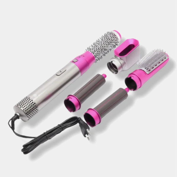Фен стайлер​​​​​​​ 5 в 1 в подарочной коробке HAIR BRUSH щетка с насадками для завивки и укладки волос