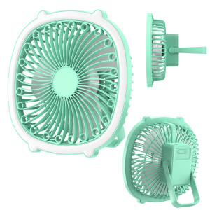 Акумуляторний міні вентилятор з лампою Fill Light Fan портативний охолоджувач від USB з підсвічуванням