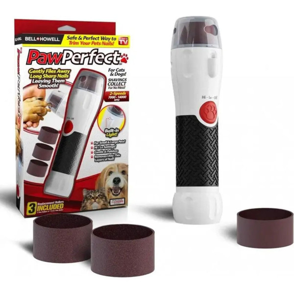 Кусачки для когтей собак и кошек Когтерез Paw Perfect Электрический триммер когтерезка для животных