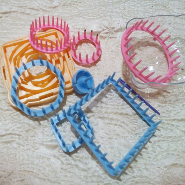 Набор для вязания цветов и узоров (для тенерифе), Станок Flower loom, Спицы, крючки и аксессуары для вязания Набор для вязания цветов и узоров (для тенерифе), Станок Flower loom, Спицы, крючки и аксессуары для вязания