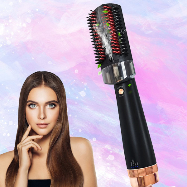 Расческа фен Hair Steam Brush 3в1 Электрическая щетка для укладки и выпрямления утюжок плойка стайлер