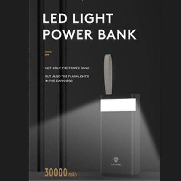 PX391 внешний аккумулятор 30000 mAh Power bank зарядное устройство повербанк тайп си и юсб Lightning