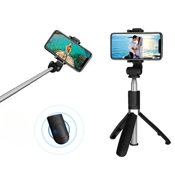 Селфи трипод Bluetooth Selfie Stick L02 Штатив селфи-палка беспроводной монопод для смартфона Блютуз тренога