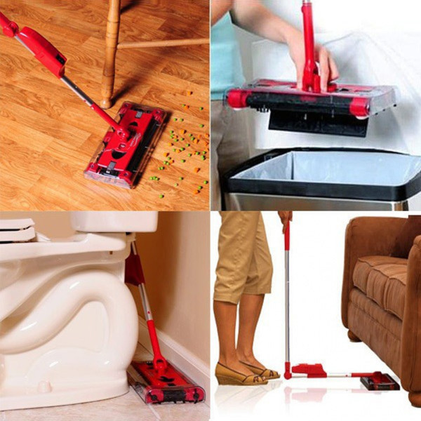 Электровеник швабра Swivel Sweeper G3 аккумуляторный пылесос Свивел Свипер красный Электровеник швабра Swivel Sweeper G3 аккумуляторный пылесос Свивел Свипер красный