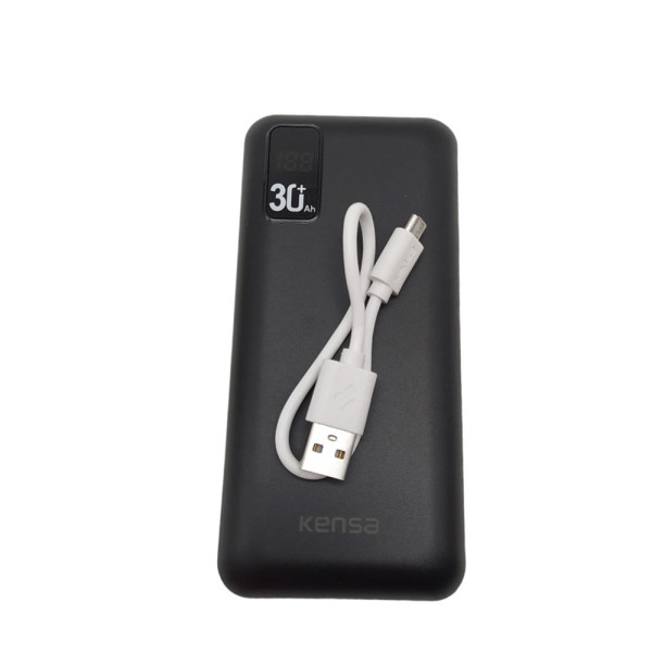 Повербанк 30000mAh KENSA KP-52 портативный внешний аккумулятор 30000 с micro-USB/Type-C