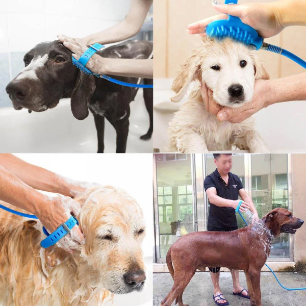 Щетка душ для купания собак Перчатка для мойки животных Перчатка-душ Pet Bathing Tool Щетка душ для купания собак Перчатка для мойки животных Перчатка-душ Pet Bathing Tool