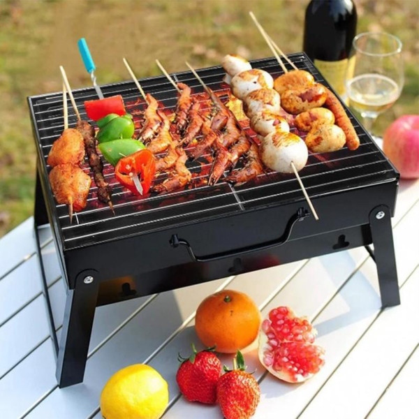 Мангал гриль валіза складана переносна BBQ розбірна портативна з гратами для пікніка 44х30х8см Мангал гриль валіза складана переносна BBQ розбірна портативна з гратами для пікніка 44х30х8см