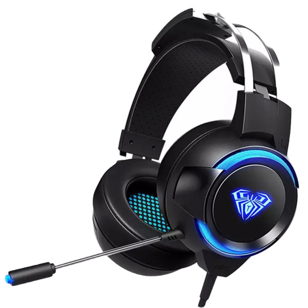 Игровые наушники Mixie G 91 с микрофоном и светодиодной подсветкой проводные басовые стереонаушники