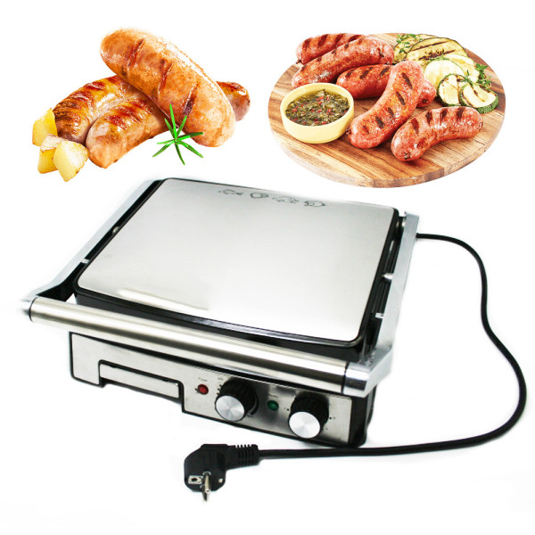 Контактный гриль электрический прижимной с таймером z.e.pline 3500W ZP-057 панини электрогриль