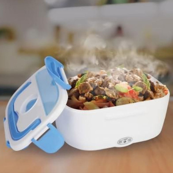 Ланч-бокс с подогревом от сети 220V Голубой Electric lunch box Контейнер для еды судок для обедов