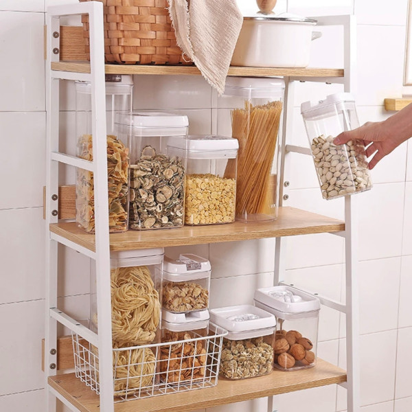 Набор герметичных контейнеров пластиковых Food storage 7 шт Органайзер для хранения сыпучих продуктов и круп Набор герметичных контейнеров пластиковых Food storage 7 шт Органайзер для хранения сыпучих продуктов и круп