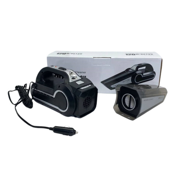 Автомобільний ручний пилосос від прикурювача Vacuum Cleaner LY-8801 з підсвічуванням насадками та манометром Автомобільний ручний пилосос від прикурювача Vacuum Cleaner LY-8801 з підсвічуванням насадками та манометром