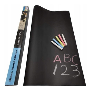 Пленка для рисования мелом 45х200см Black Board Sticker самоклеящаяся доска на стену с мелом
