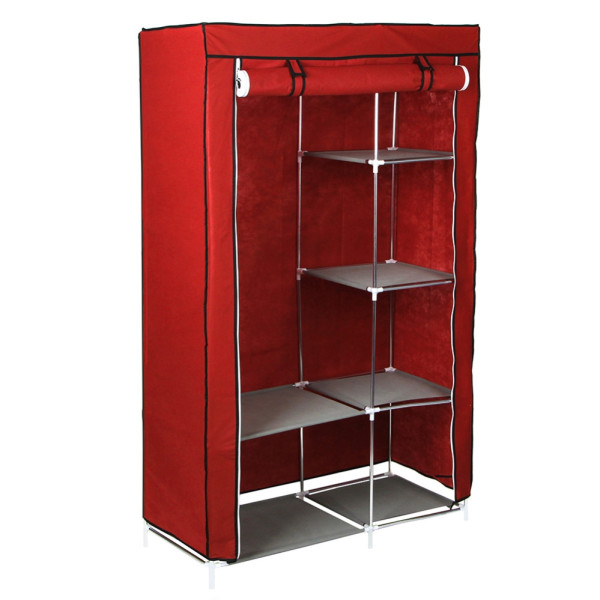 Тканевый шкаф для хранения одежды и обуви на 6 секций органайзер Simple Wardrobe каркасный стеллаж