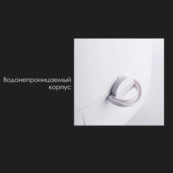 Органайзер для косметики с Сенсорным зеркалом и LED подсветкой USB Белый  круглый  вместительный пылезащитный