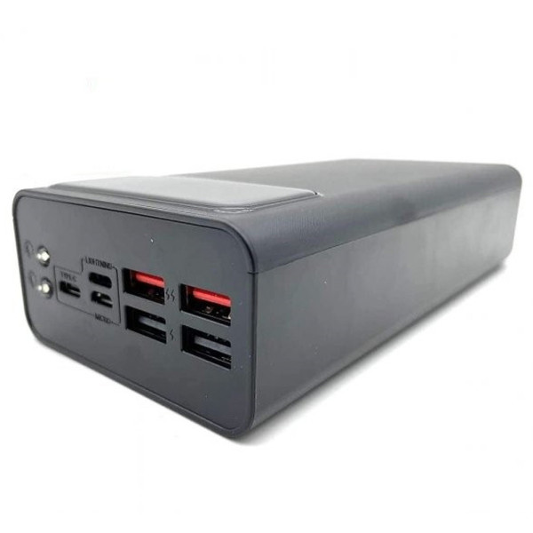 Повербанк 40000 mAh Power bank Портативный PX491 Зарядное устройство для телефона Lightning Type-C 4 USB