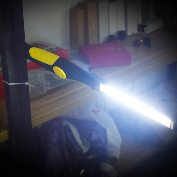 Фонарик аккумуляторный складной на магните Work Lights Фонарь 360° с крючком и магнитным основанием