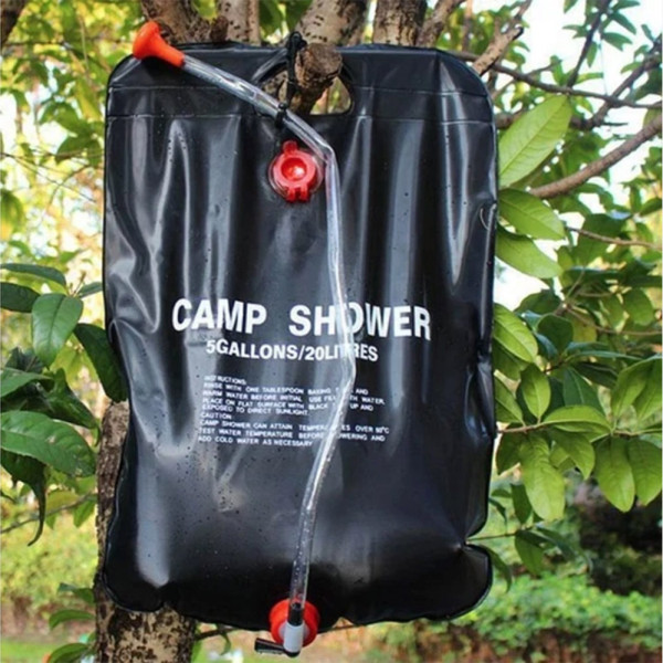 Переносной походный мобильный душ портативный для дачи и кемпинга Camp Shower на 20 литров черный Переносной походный мобильный душ портативный для дачи и кемпинга Camp Shower на 20 литров черный