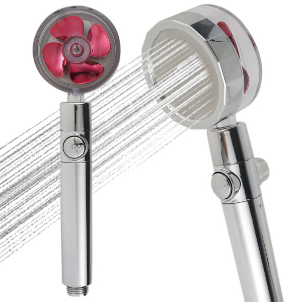Лейка душевая с уникальным рисунком воды и турбонадувом Turbocharged shower 360 градусов верхний душ для ванно