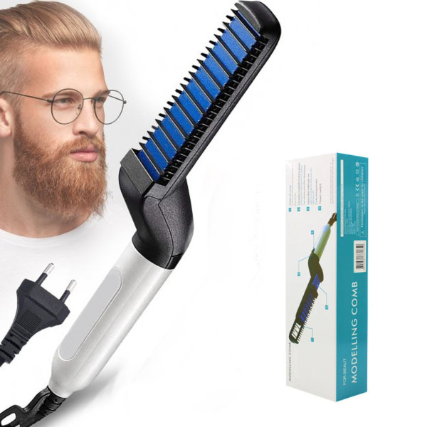 Расческа выравниватель электрическая Modelling Comb For Beaut выпрямитель для бороды и укладки волос