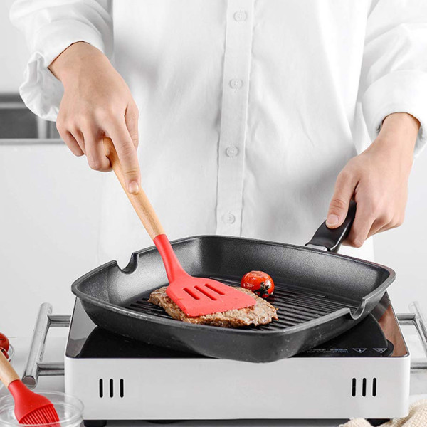 Кухонные принадлежности Kitchen & dining коричневый набор силиконовый кухонная утварь 12 предметов Кухонные принадлежности Kitchen & dining коричневый набор силиконовый кухонная утварь 12 предметов
