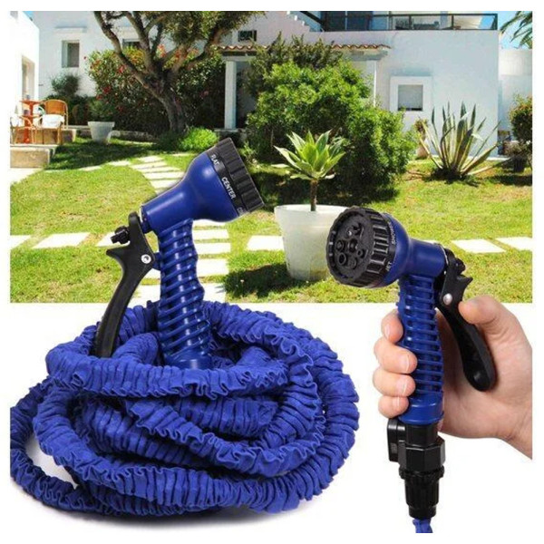 Садовый шланг для полива Xhose 75 м с распылителем X-Hose Поливочные растягивающиеся шланги Хосе 3/4 Садовый шланг для полива Xhose 75 м с распылителем X-Hose Поливочные растягивающиеся шланги Хосе 3/4