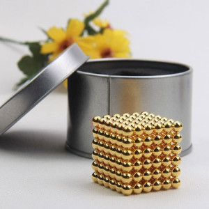 Магнитный конструктор неокуб Магнитные шарики нео куб Золотой Neocube 5мм Головоломки для детей и взрослых