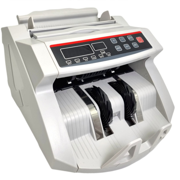 Счетная машинка с детектором валют Bill Counter 2108 UV\MG Счетчик банкнот с двойной детекцией серый Счетная машинка с детектором валют Bill Counter 2108 UV\MG Счетчик банкнот с двойной детекцией серый