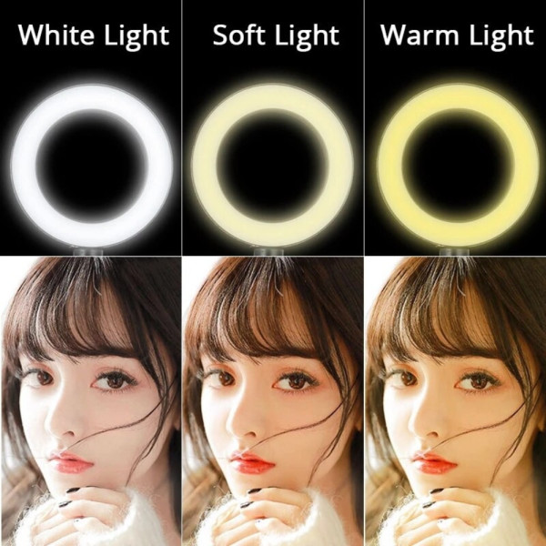 Настольная кольцевая лампа 26см со штативом Ring light Led Набор блогера светодиодное селфи кольцо