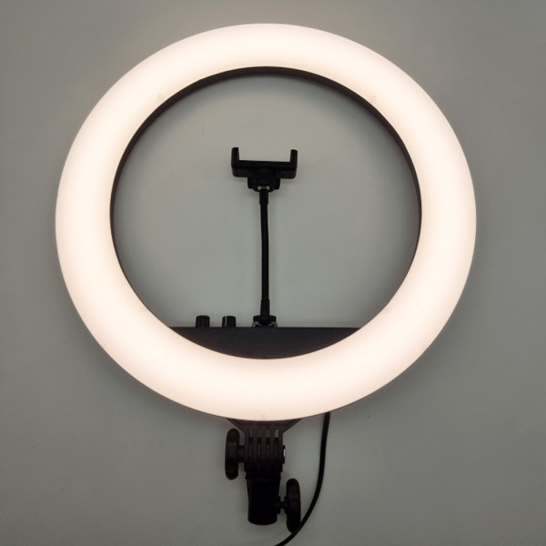 Кольцевая лампа RL-18 II 512 LED со штативом чехлом Кольцевое освещение для съемки набор блогера