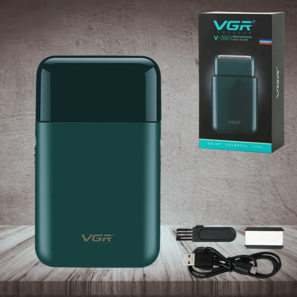 Беспроводная мини электробритва VGR V390 с выдвижным триммером для лица аккумуляторная дорожная Беспроводная мини электробритва VGR V390 с выдвижным триммером для лица аккумуляторная дорожная