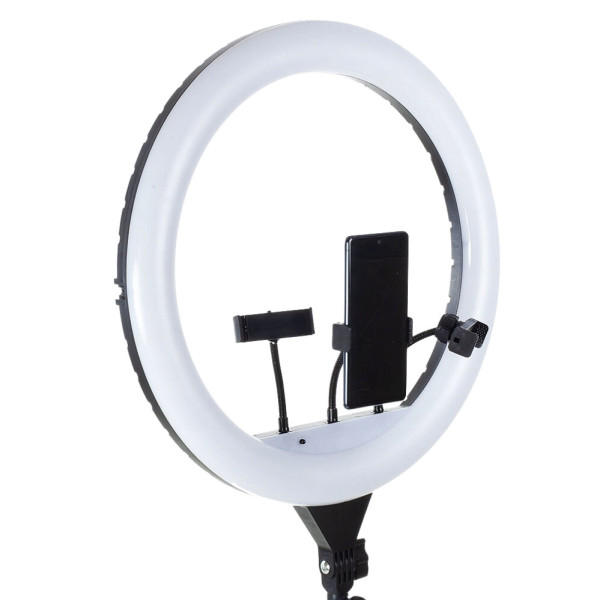 Кольцевая светодиодная LED лампа Ring Light RL-14 Набор блогера визажиста для фото и видео Селфи кольцо 36 см