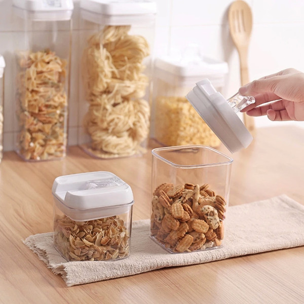Набор герметичных контейнеров пластиковых Food storage 7 шт Органайзер для хранения сыпучих продуктов и круп Набор герметичных контейнеров пластиковых Food storage 7 шт Органайзер для хранения сыпучих продуктов и круп