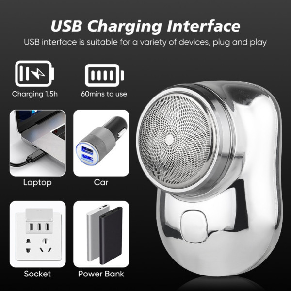 Аккумуляторная электробритва MINI SHAVER для сухого бритья беспроводная портативная мини бритва Аккумуляторная электробритва MINI SHAVER для сухого бритья беспроводная портативная мини бритва
