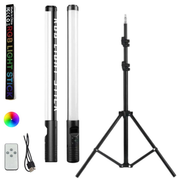 Лампа Led аккумуляторная меч RGB Light Stick с пультом и штативом 2м светодиодная разноцветная лампа палка Лампа Led аккумуляторная меч RGB Light Stick с пультом и штативом 2м светодиодная разноцветная лампа палка