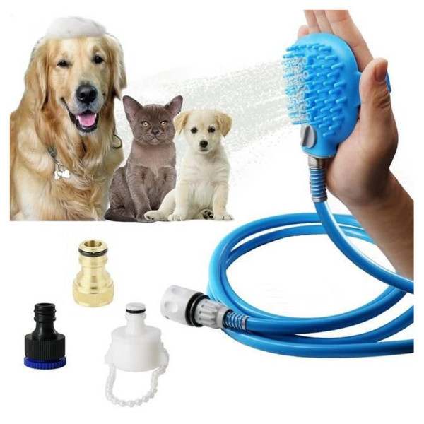 Щетка душ для купания собак Перчатка для мойки животных Перчатка-душ Pet Bathing Tool Щетка душ для купания собак Перчатка для мойки животных Перчатка-душ Pet Bathing Tool