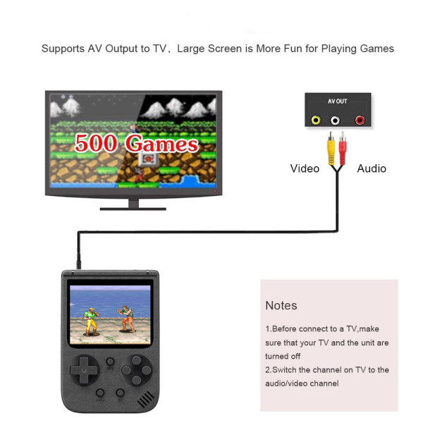 Приставка дитяча ігрова консоль SUP Handheld Game II 500 вбудованих ретро ігор денді 8 біт для телевізора Приставка дитяча ігрова консоль SUP Handheld Game II 500 вбудованих ретро ігор денді 8 біт для телевізора