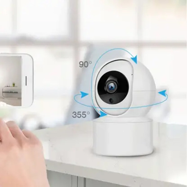 Беспроводная поворотная IP камера WiFi Care Cam для видеонаблюдения дома с датчиком движения и ночным видением Беспроводная поворотная IP камера WiFi Care Cam для видеонаблюдения дома с датчиком движения и ночным видением