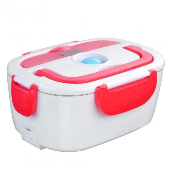 Ланч бокс с подогревом 2 в1 от сети и от авто прикуривателя 220V и 12V Красный пищевой термос Ланчбокс для еды Ланч бокс с подогревом 2 в1 от сети и от авто прикуривателя 220V и 12V Красный пищевой термос Ланчбокс для еды