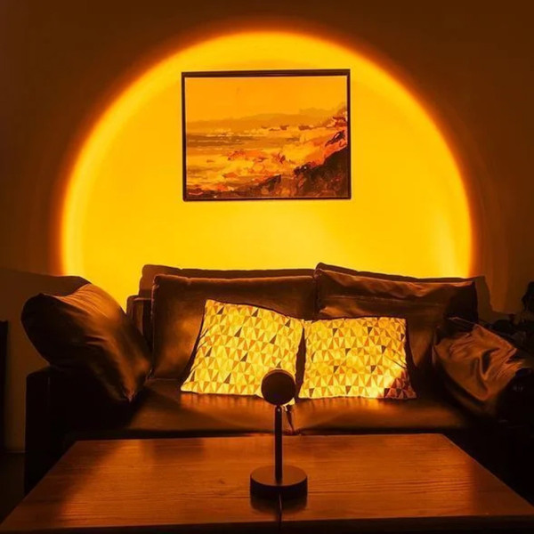 Проекционный светильник Sunset Lamp радуга USB светильник проектор свет радуги атмосферная лампа для фото