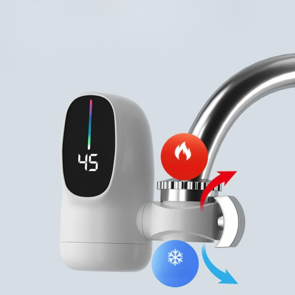 Электрический проточный водонагреватель с экраном Electric Water Heater насадка бойлер на кран ZSW-D03 Электрический проточный водонагреватель с экраном Electric Water Heater насадка бойлер на кран ZSW-D03