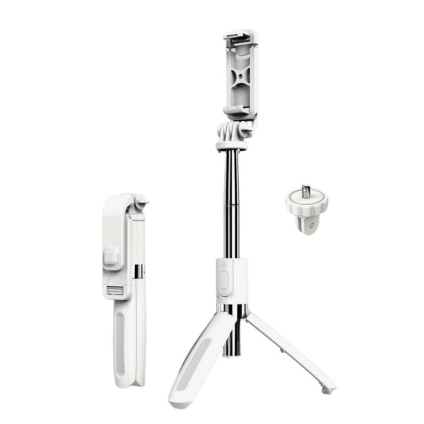 Селфи трипод Bluetooth Selfie Stick L02 Штатив селфи-палка беспроводной монопод для смартфона Белый Селфи трипод Bluetooth Selfie Stick L02 Штатив селфи-палка беспроводной монопод для смартфона Белый