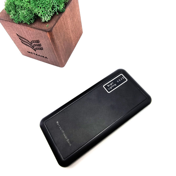 Аккумулятор внешний 10000 mah универсальный Портативное зарядное power bank 3 в1 МАГНИТ 3в1+фонарик павер банк