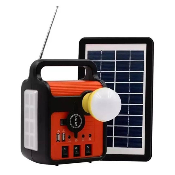 Переносний ліхтар ручний з сонячною панеллю та лампочками EP-371B міні електростанція ліхтар радіо Переносний ліхтар ручний з сонячною панеллю та лампочками EP-371B міні електростанція ліхтар радіо